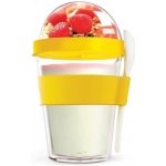 Asobu multifunkční svačinový kelímek YO2GO žlutý 360ml – Zboží Dáma