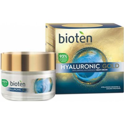 Bioten Hyaluronic Gold vyplňující noční krém 50 ml – Zbozi.Blesk.cz