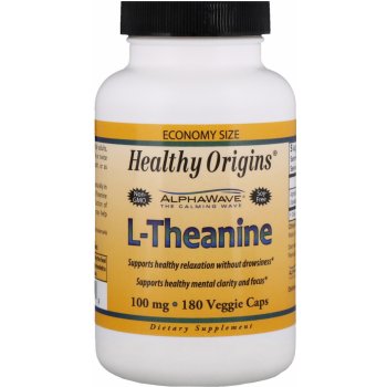 Healthy Origins L-Theanin 100 mg 180 veg kapslí