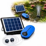 Solární provzdušňovač jezírka AP008 – 3600 mAh baterie, 3 režimy provozu, 1,5 W panel – Hledejceny.cz