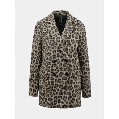 Dorothy Perkins kabát s leopardím vzorem světle hnědý