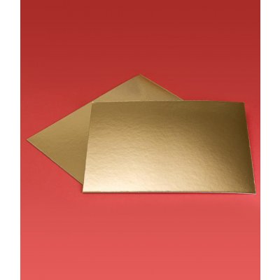 Podložka papír zlatá minidezert, 7x7cm (čtverec) 200 ks/bal