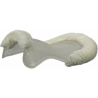 Acavallo Podložka pod sedlo terapeutická Just Gel Eco Wool černá přírodní – Zboží Dáma