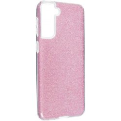 Pouzdro Forcell SHINING Case Samsung Galaxy S21 Plus růžové