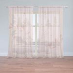 Sablio Záclony Růžové lístky: 2ks 150x250cm – Hledejceny.cz