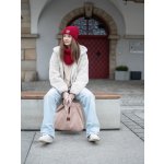 Háčkovaná čepice Brie bordo – Zboží Dáma