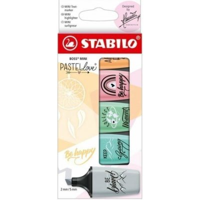 Stabilo Boss Mini pastellove 2.0 5 ks balení 452849 – Hledejceny.cz