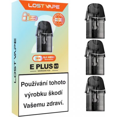 Lost Vape E Plus V2 cartridge 0,6ohm 2 ml 3 ks – Zboží Mobilmania