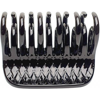 RB-nakuplevne plastový skřipec do vlasů, dvojité zuby "kosočtverec" 5,8cm - černá – Sleviste.cz