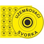 ESD - Uzemňovací svorka (kruh) samolepící vinylová fólie 25x25 mm aršík 25 ks – Hledejceny.cz
