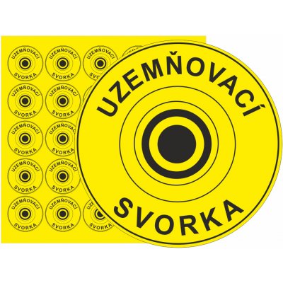 ESD - Uzemňovací svorka (kruh) samolepící vinylová fólie 25x25 mm aršík 25 ks – Hledejceny.cz