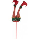 Clayre & Eef Veliký vánoční zápich nohy skřítek Elf - 20*10*90 cm - Clayre & Eef – Hledejceny.cz