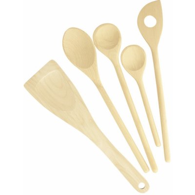 Vařečky a obracečka Tescoma WOODY, sada 5 ks – Zboží Dáma