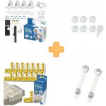 SIPO Sada dětských pojistek na šuplíky rohy a zásuvky – Zboží Dáma