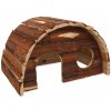 Domek pro hlodavce Small Animal Domek Hobit dřevěný 36.5 x 22 x 20 cm