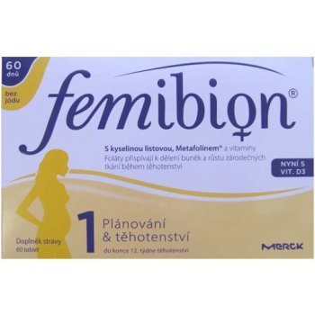 FemiBion 1 s Vitamínem D3 bez jódu 60 tablet