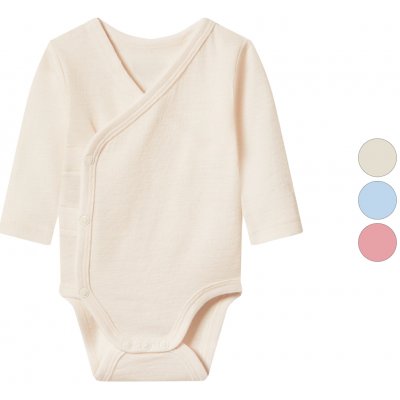 Lupilu Dětské body s dlouhými rukávy z merino vlny a hedvábí – Zboží Mobilmania