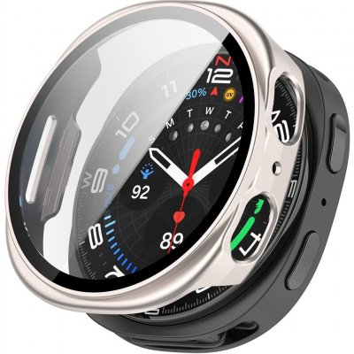 VSECHNONAMOBIL 115103 PC FULL COVER Plastový kryt se sklem pro Samsung Galaxy Watch8 44mm STARLIGHT – Zboží Živě