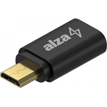 AlzaPower USB-C (F) na Micro USB-B 2.0 (M) APW-ADMUBTC01B