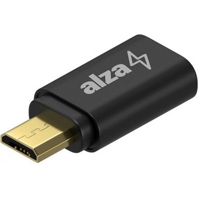 AlzaPower USB-C (F) na Micro USB-B 2.0 (M) APW-ADMUBTC01B – Zboží Mobilmania