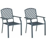 Omaxi 775315 Židle 2 ks Antracit 56 x 65 x 89 cm Ocel – Hledejceny.cz