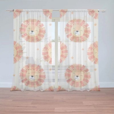Záclony Lvíčci: 2 ks - 150x250 cm - Sablio – Hledejceny.cz