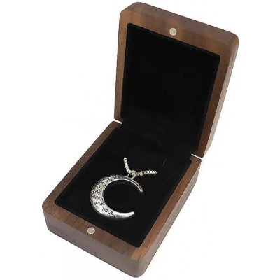 OLIVIE Dřevěná krabička na náhrdelník ořech 7536 – Zboží Dáma