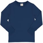 MAXOMORRA dětské tričko s dlouhým rukávem Solid navy BIO – Sleviste.cz