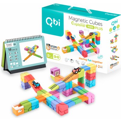 QBI Explorer Kids Plus Pack magnetická stavebnice 43 – Zbozi.Blesk.cz