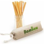 Bambaw Bambusová brčka 13 cm 12 ks – Zboží Dáma