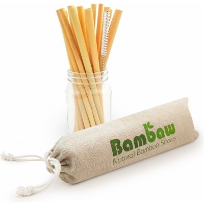 Bambaw Bambusová brčka 13 cm 12 ks – Zboží Dáma