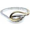 Prsteny Diante Zlatý prsten s briliantem FT BR0175