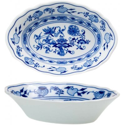 Český porcelán Dubí Cibulák miska raviere oválná 10372 18 cm – Hledejceny.cz