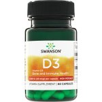 Swanson Vitamín D3 1000 iu Cholekalciferol 60 kapslí – Hledejceny.cz