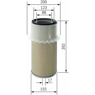 Vzduchový filtr BOSCH 1 457 429 794 – Hledejceny.cz