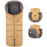 Petite&Mars Set zimní Arctic 4v1 Furry Elegant Caramel – Zboží Dáma