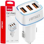 Nabíječka do auta 3x USB-A 30W 12/24V AMiO-03889 AMIO 03889