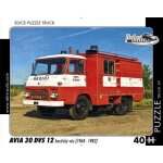 RETRO-AUTA TRUCK č.29 AVIA 30 DVS 12 hasičský vůz 1968-1982 40 dílků – Sleviste.cz