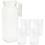Excellent Houseware Džbán 1,1 l + 4 x 200 ml – Hledejceny.cz