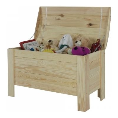 Wamar Sosenka B-16 dřevěná s půlkulatým vrchem 50 x 77 x 40 cm surová/borovice – Zboží Mobilmania