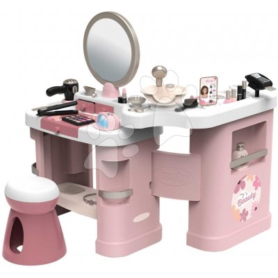 Smoby Kosmetický stolek s elektronickým fénem My Beauty Center 3v1 kadeřnictví a kosmetika s nehtovým studiem 26 doplňků – Hledejceny.cz