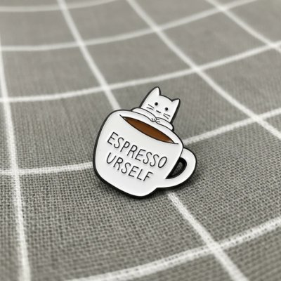 Pinarna Espresso urself Dej si espresso bílá kočička – Zboží Dáma