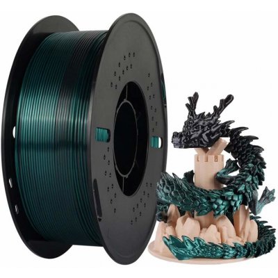Kingroon PLA DUAL COLOR 1,75 mm 1kg Černá/Zelená – Zboží Živě