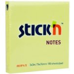 Stick´n Samolepicí bloček, pastelově žlutá, 76 x 76 mm, 100 listů, STICK N 21007 ,balení 100 ks 532727 – Hledejceny.cz