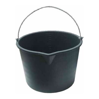 DEN BRAVEN Vědro stavební s držadlem a výlevkou 12l - černé PHTS0102 – Hledejceny.cz
