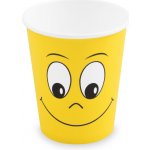 WIMEX Papírový kelímek SMILING FACE PAPPE 280ml &quot;M&quot; – Zboží Mobilmania