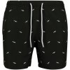 Koupací šortky, boardshorts Embroidery Swim Shorts shark/black/white
