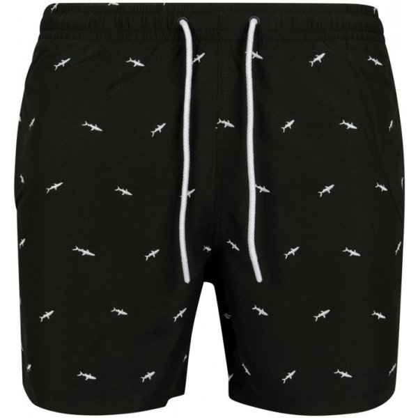  Embroidery Swim Shorts shark/black/white