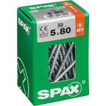 Spax Wirox Univerzální vrut T-Star plus, ø 5 × 80 mm, TX25, zápustná hlava, 50 ks 4191010500807 – Hledejceny.cz