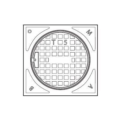 Pipelife Poklop šachty litinový 370 x 370 mm 5 t s teleskopem 315 x 500 mm – Zboží Mobilmania